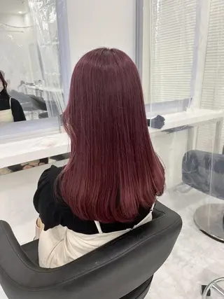 カラー 上野BABY💞 高発色暖色カラー💞のヘアスタイル