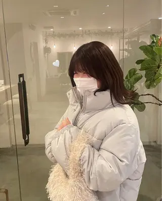 ミディアム 南場 智美のヘアスタイル