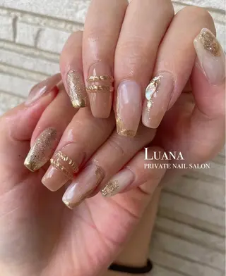 ロング カラー ネイル マツエク・マツパ アイブロウ nail salon neigeのネイルデザイン