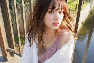 ロング カラー YUKO/ 似合わせ韓国風パーマのヘアスタイル