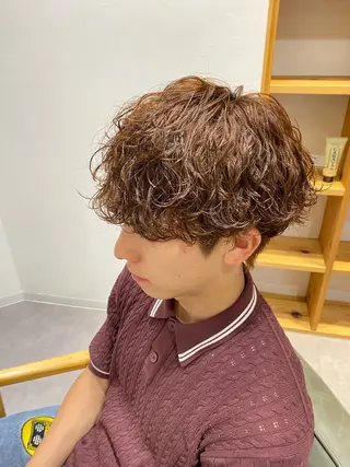 ショート パーマ メンズ bissflare 三津橋のヘアスタイル