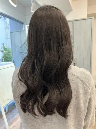 ロング ブラウンカラー tomokaのヘアスタイル