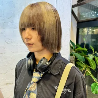 ショート カラー 🌿レイヤーボブ/パ ーマ🌿　木梨健太のヘアスタイル