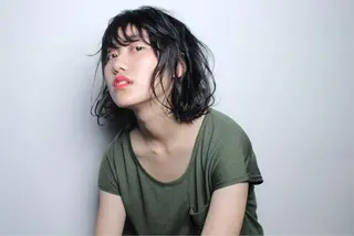 ミディアム 横井伴典 矢場町 メンズカット/パーマのヘアスタイル