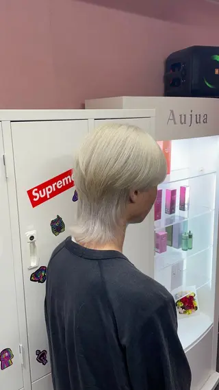 カラー メンズ ハイトーン/ブリーチ /hikaruのヘアスタイル