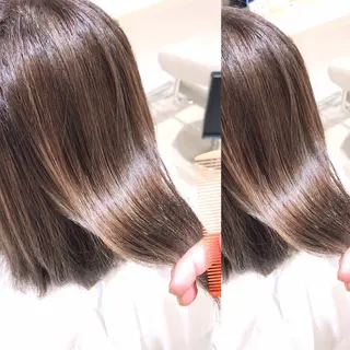 ミディアム カラー 30代からの大人 ショートのヘアスタイル