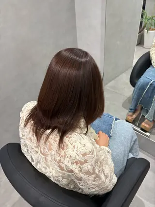 ミディアム カラー 門田 夏鈴のヘアスタイル