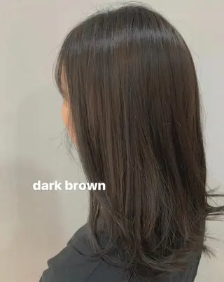 セミロング カラー 白髪女性専門店竹内 涼乃のヘアスタイル