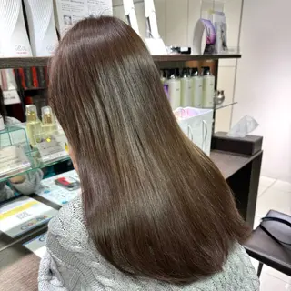 ロング カラー ヘアアレンジ ブリーチなしカラー /ベージュ/安形翔のヘアスタイル