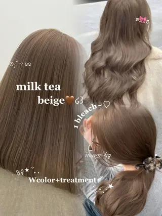 カラー 透ける透明感カラー 🤍anju🪽ྀིのヘアスタイル