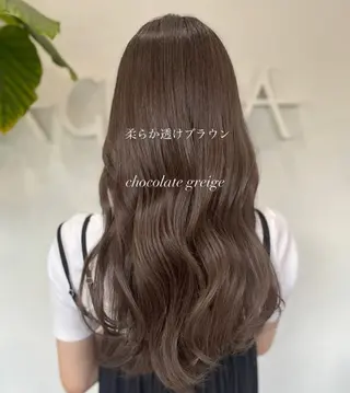 ロング カラー 透明感カラー／ 艶感カラー／RAMUのヘアスタイル
