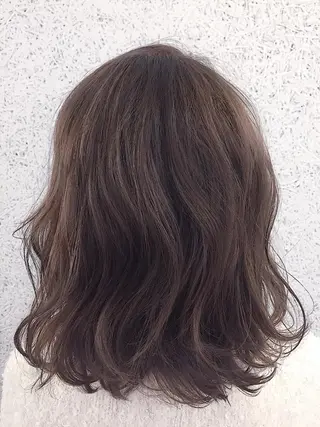 ミディアム カラー パーマ ヘアアレンジ ✨ハイクオリティ✨ 山本香也のヘアスタイル