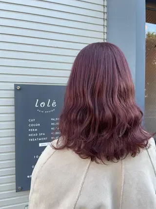 セミロング 中村 彩音のヘアスタイル