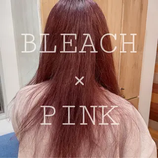 ロング カラー なつき/艶ピンク/ girly hairのヘアスタイル