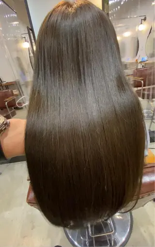 ロング カラー パーマ Lolonois梅田 スタッフのヘアスタイル