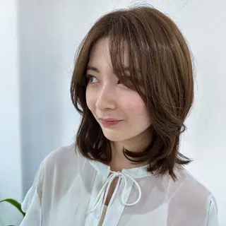 カラー Endearing 銀座/レイヤーカットのヘアスタイル