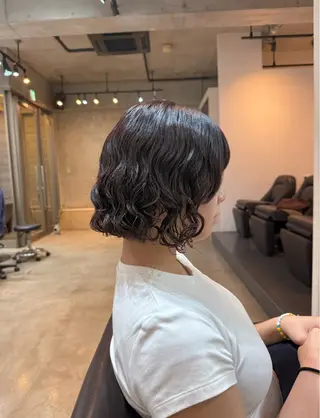 ショート デジタルパーマ /神野楓のヘアスタイル