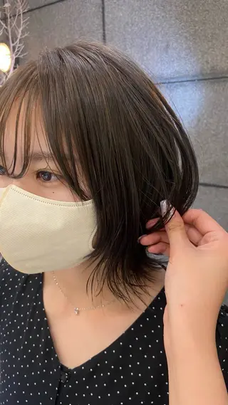 ミディアム [ ]Shiro シロ 熊谷 美容室所属・韓国系レッドカラー mikuのヘアスタイル
