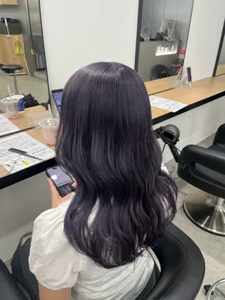 ロング miku/ラベンダー 透明感カラー🪻❤︎のヘアスタイル