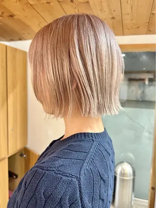 ミディアム カラー ブリーチダブルカラー 【koide】のヘアスタイル