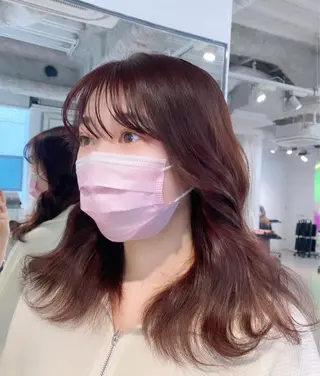 ミディアム カラー 渋谷韓国ヘア🇰🇷 SAYAKA🩶ᩚのヘアスタイル