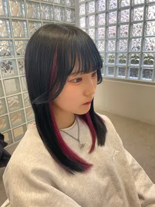 ロング カラー 無料ショートモデル 募集中❗️秋山ひらいのヘアスタイル