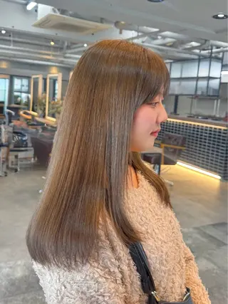 セミロング カラー 🫧透明感カラー🫧 kokoro🐣🎀のヘアスタイル
