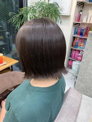 ミディアム 桜木町2分/くびれ /ボブ/ナチュラルのヘアスタイル