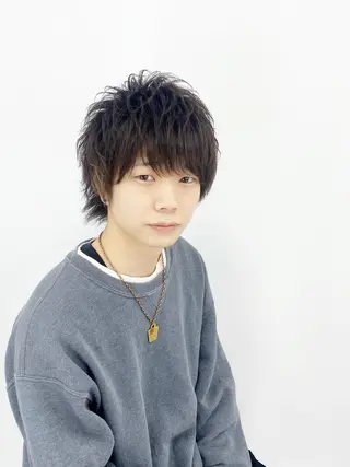 ミディアム パーマ 大橋 拓巳のヘアスタイル