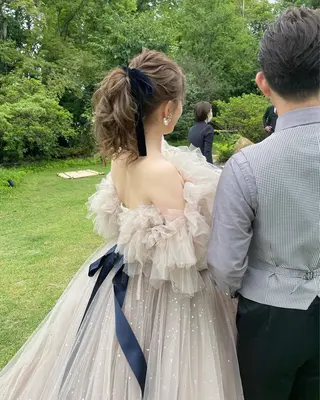 ロング カラー ヘアアレンジ autre所属・大久保 ひでなりのヘアスタイル