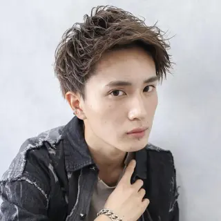 ショート カラー メンズ Mens salon ANDYのヘアスタイル