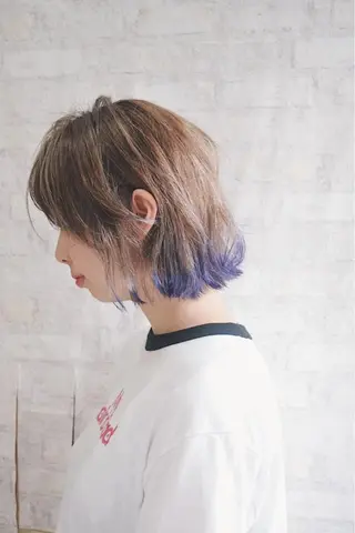 ショート カラー ハイトーンカラー RYUのヘアスタイル