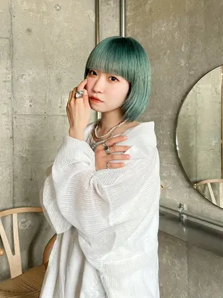 ミディアム カラー ⭐️縮毛矯正特化 ／SHOYAのヘアスタイル