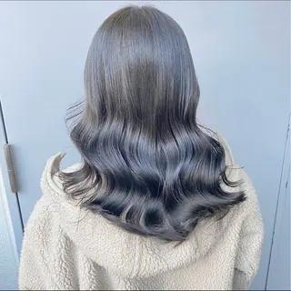 ロング カラー 🟦ニュアンス/メン ズパーマ横浜🟦のヘアスタイル