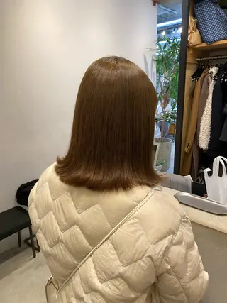 セミロング Belle銀座並木通り店所属・井手草一朗/ パーマ/ハイライト◎のヘアスタイル