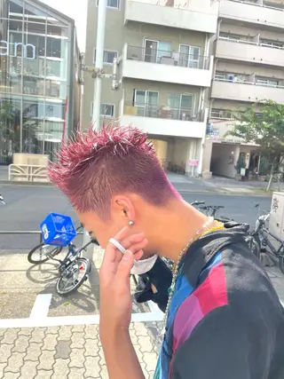 カラー メンズ 金山/メンズパーマ 西村侑真のヘアスタイル