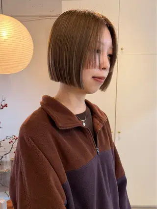 ショート カラー 落合希 Olivebeigeのヘアスタイル