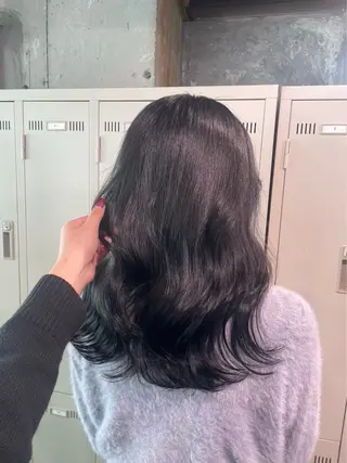 セミロング カラー ヘアアレンジ メンズ特化/パーマ/ カット/カラー/るなのヘアスタイル