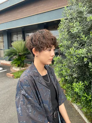 ショート パーマ Latte川原店所属・金古 美優のヘアスタイル