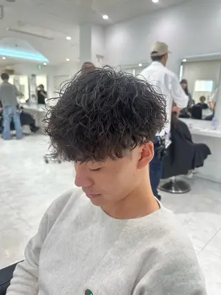 パーマ メンズ 🐺メンズパーマ マッシュ あさひ🐺のヘアスタイル