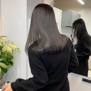 ミディアム カラー ヘアアレンジ ブリーチなしカラー/ 髪質改善/寺門束のヘアスタイル