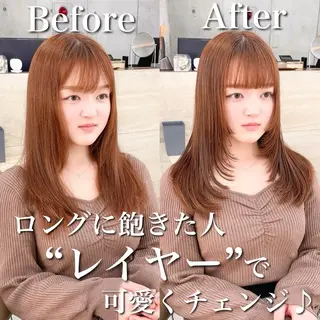 ロング カラー 韓国ヘア🇰🇷 レイヤー/芝春樹のヘアスタイル