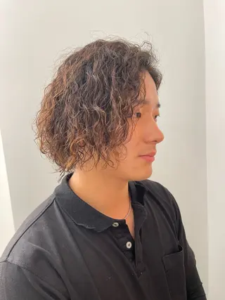 パーマ メンズ 蜂須賀🐝縮毛矯正 ストレートパーマのヘアスタイル