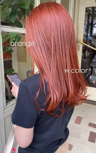 セミロング カラー sourire  西大分所属・sourire西大分 ☘️いけだ　あおいのヘアスタイル