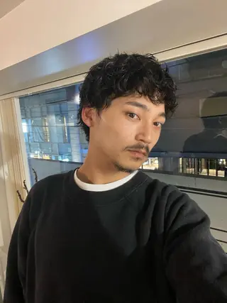 ショート パーマ メンズ 渡邉 和喜のヘアスタイル