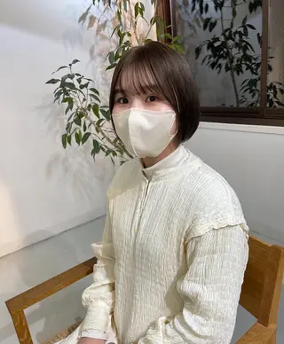 ショート カラー FavyS「フェイヴィーズ」所属・竹中 彩音のヘアスタイル