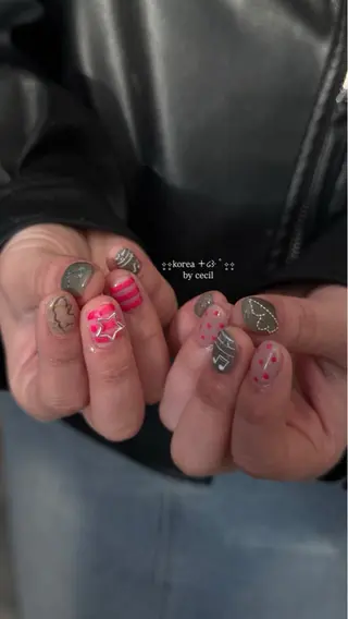 ネイル GRANDE大須 Cecil💜のネイルデザイン