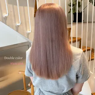 セミロング カラー ヘアアレンジ 透明感カラー｜セット 🩰SAKI𓂃୨୧のヘアスタイル