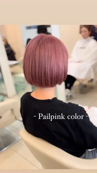 ミディアム カラー 似合わせカット暖色 カラーhiyonaのヘアスタイル