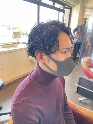 ミディアム パーマ メンズ メンズスタイル /メンズパーマ/須藤のヘアスタイル